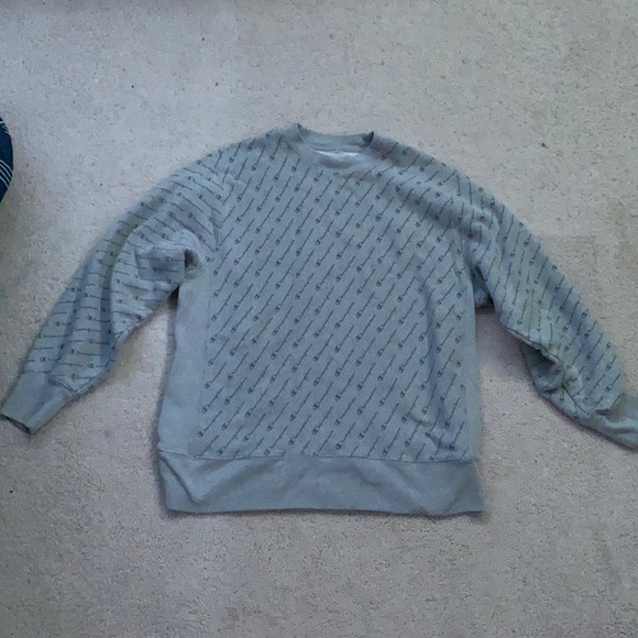 Large Light Grey Champion Sweater - Picture 1 of 4